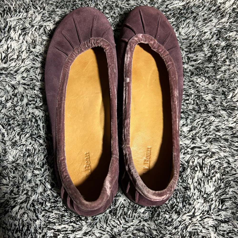L.L. Bean Purple Flats Classic Loafers